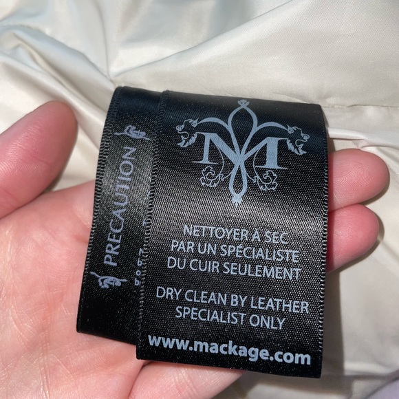 Geniune Vintage MACKAGE Women's Duck Down Winter Coat with Rabbit Fur Trim - Picture 10 of 12